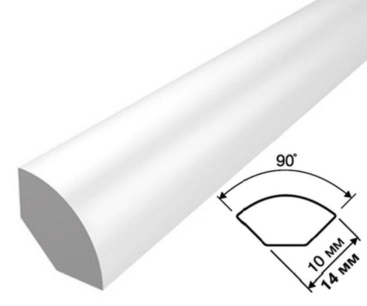 Пластиковый штапик для ванной. Угол внутренний округлый 10х10мм 2,7м. Угол идеал 10х10мм 2,7 м бел.. Угол наружный округлый 14х14мм 2,7м "идеал", 001 белый. Угол внутренний округлый ПВХ белый, уво10 / уво14 идеал 2.7м.